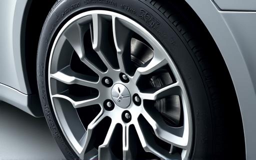 A perfectly clean and coated alloy wheel.